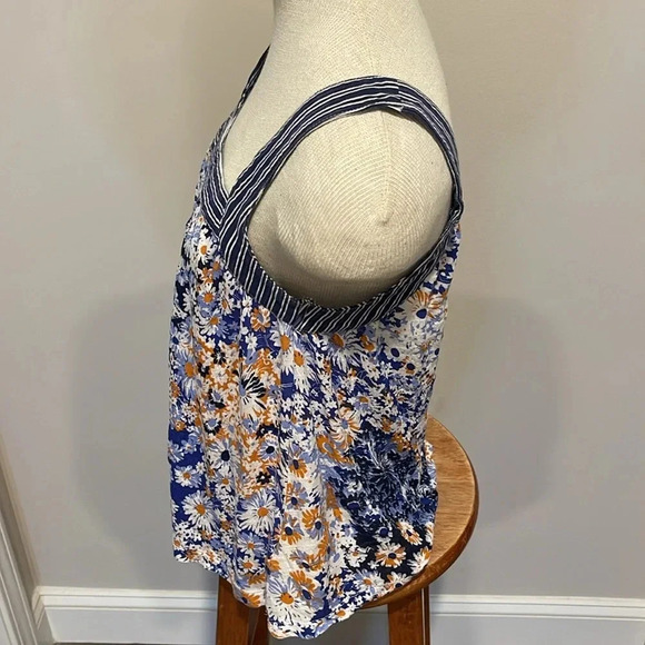 Maeve - Caryn Square Neck Tank - Blue/White - Size XS - Gently Used!! - Picture 7 of 10